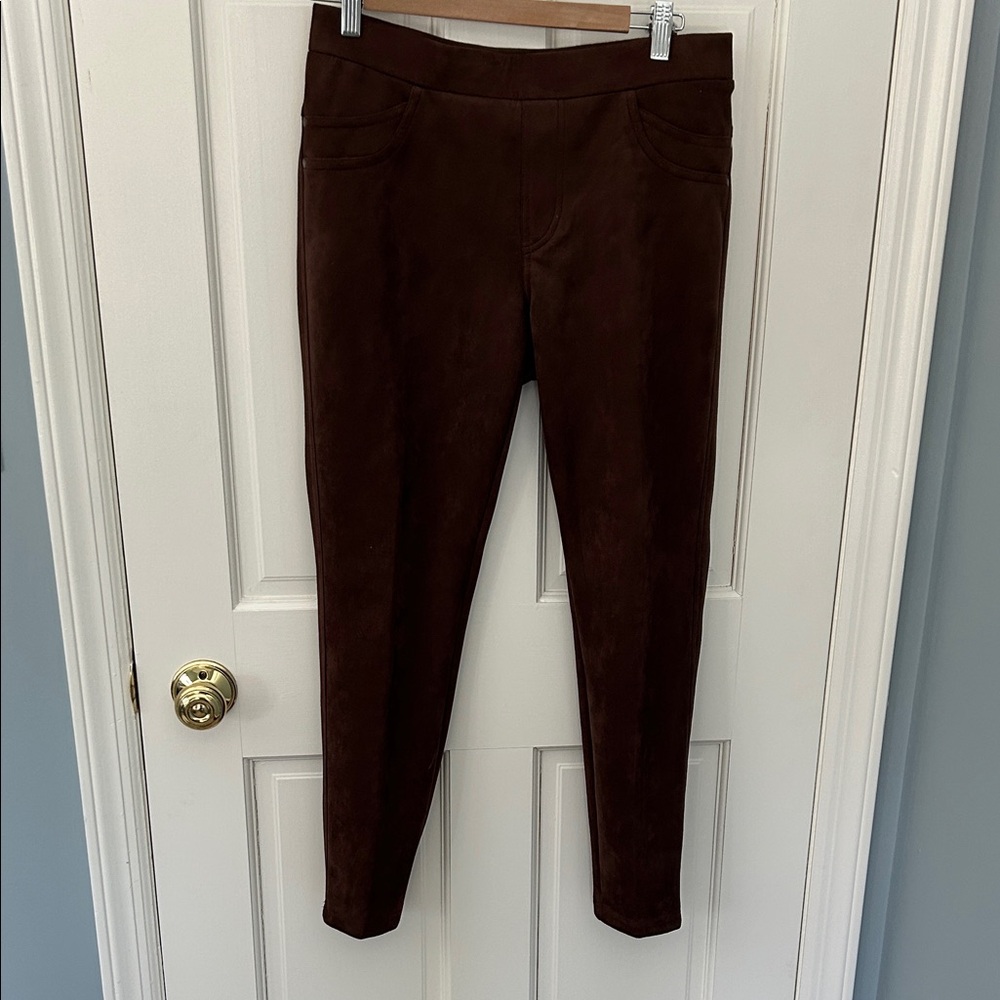 Zac & Rachel Chocolate Brown Suede Pants M